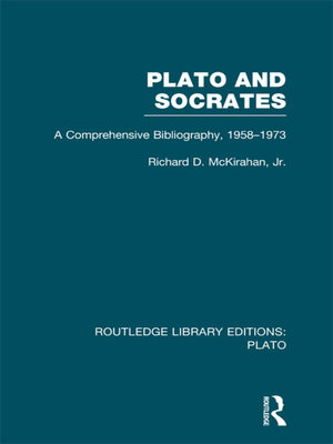 cover image of Plato and Socrates (RLE